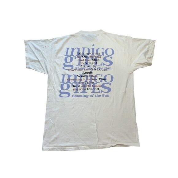 Vintage 1997 Indigo Girls Album Promo T-shirt "Shaming of the Sun" Double Sided - Picture 6 of 8